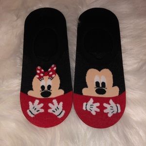 Mickey & Minnie Mouse Design Ankle Socks